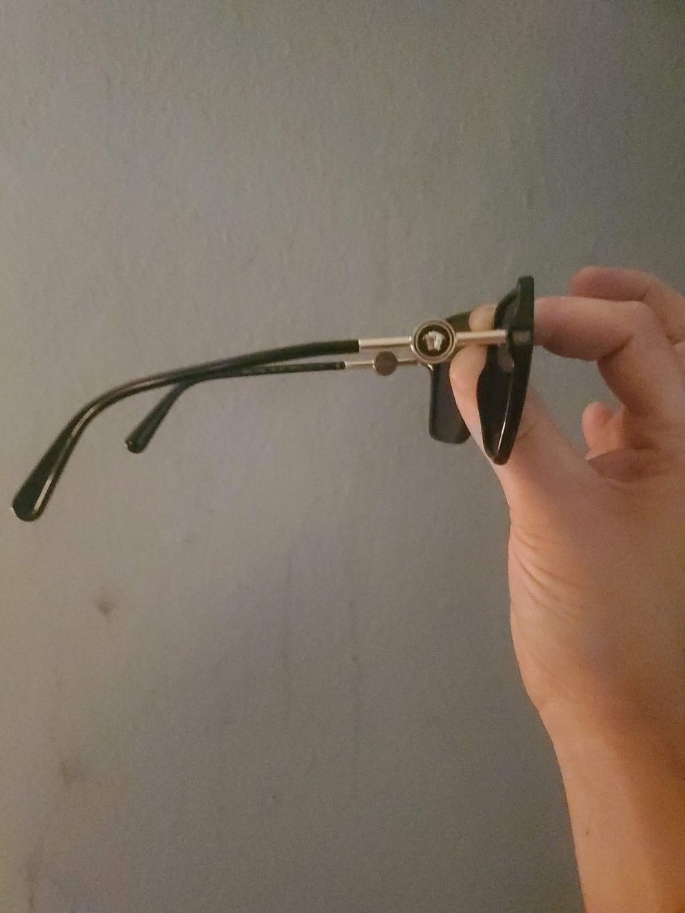 Versace 4396 Sunglasses Like New Condition!! Black And Gold Color Beautiful